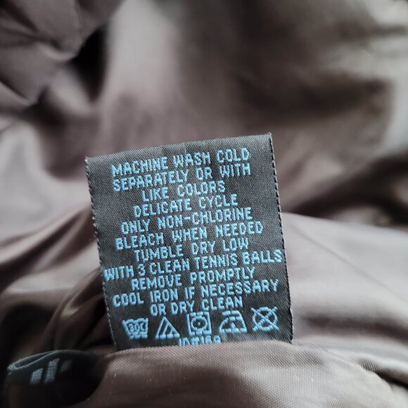 Kenneth Cole Reaction Quilted Jacket Small Brown Feather Down Puffer Lightweight - Picture 10 of 10